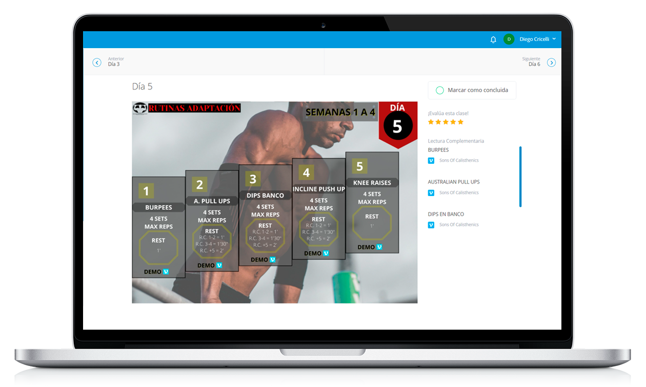 Coaching App Interface